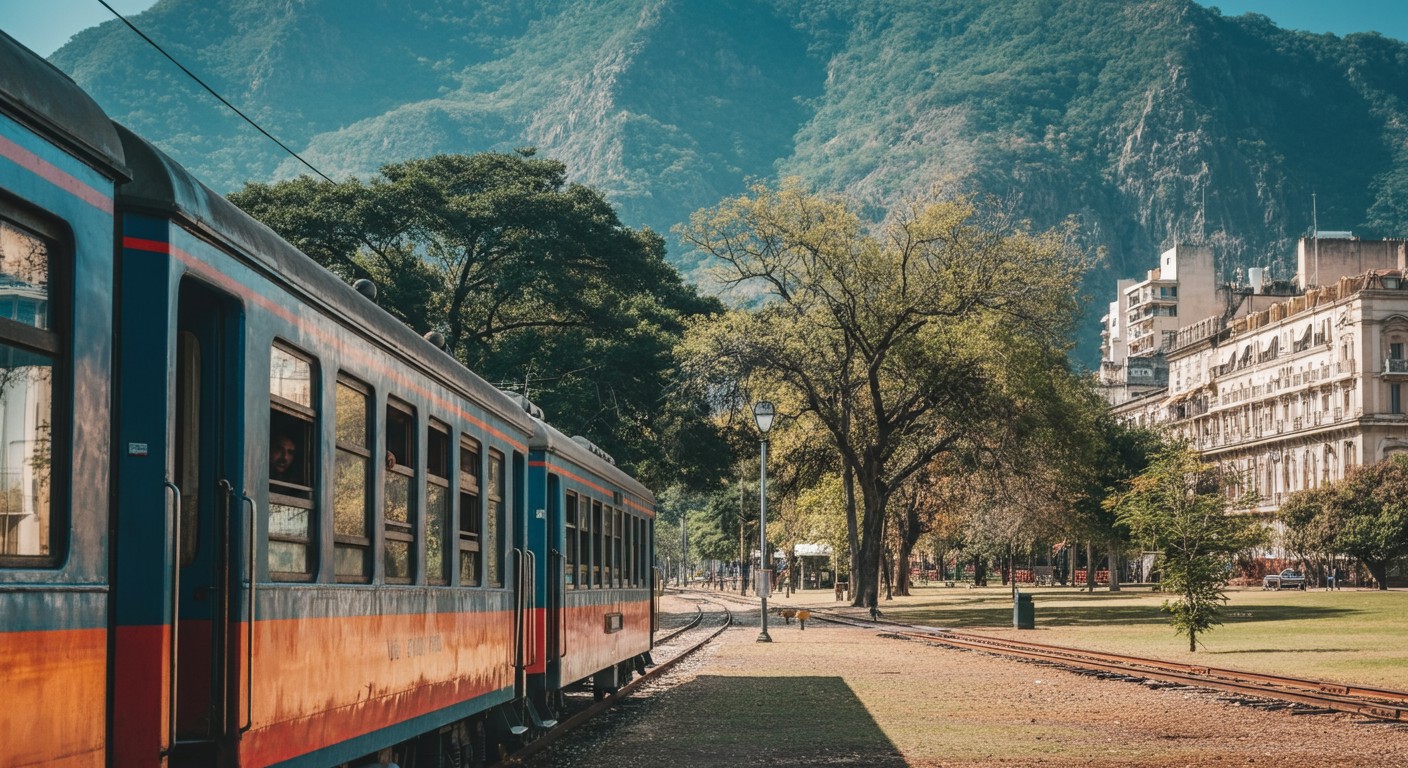 Viagem de trem em Buenos Aires
