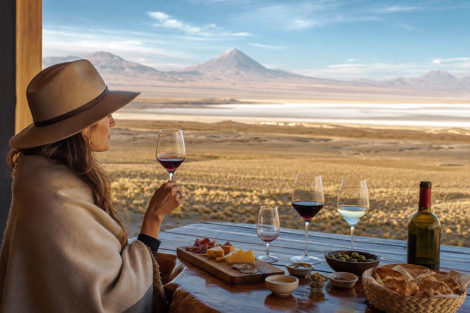 Weinprobe in den Wüsten des Altiplano