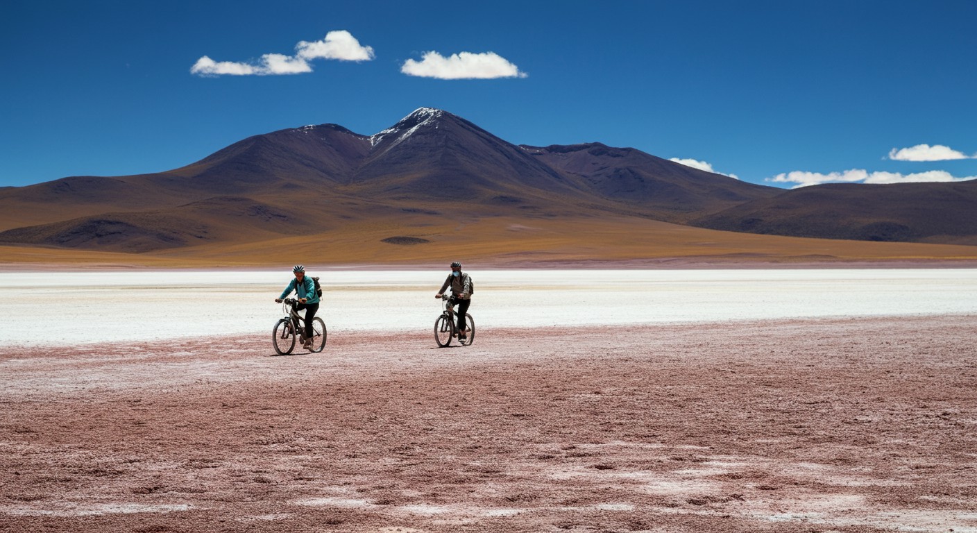 Radfahren in den Altiplano-Wüsten