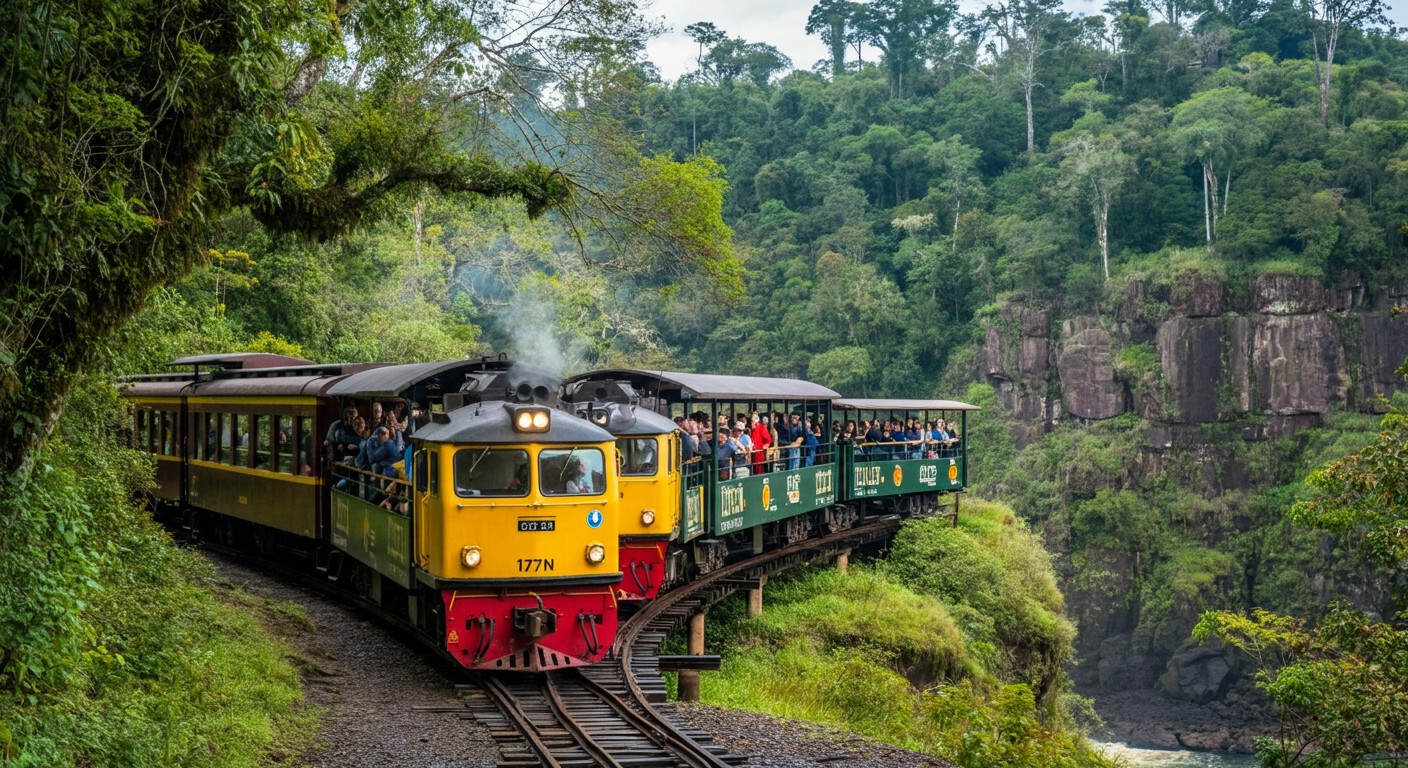 Voyage en train à Iguazu