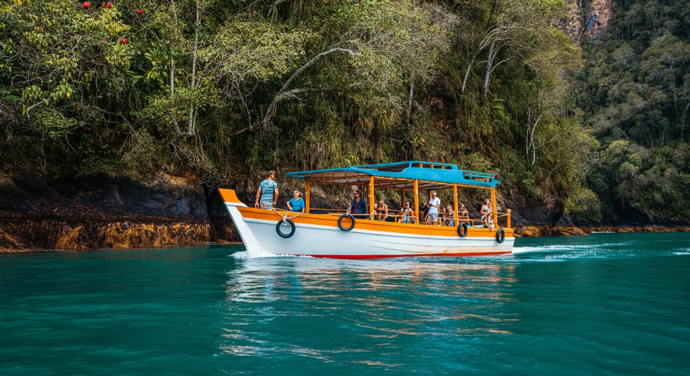 Paseo en barco por Sudamérica