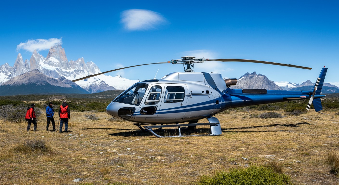 Vols en hélicoptère en Patagonie
