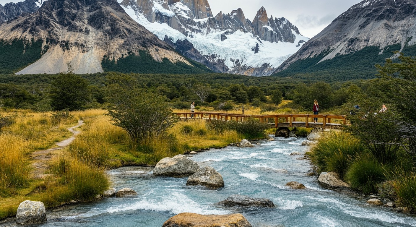 Águas termais na Patagônia
