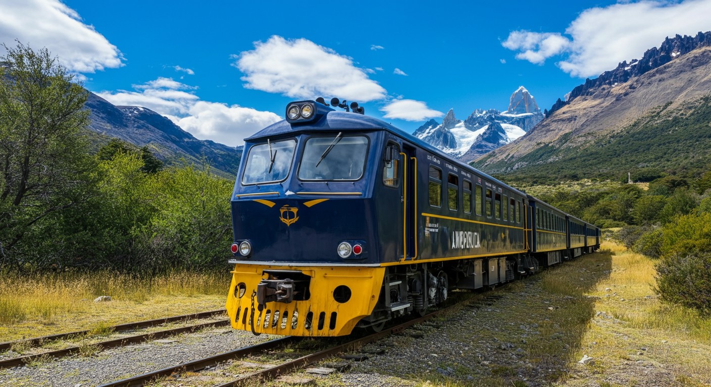 Viagem de trem pela Patagônia