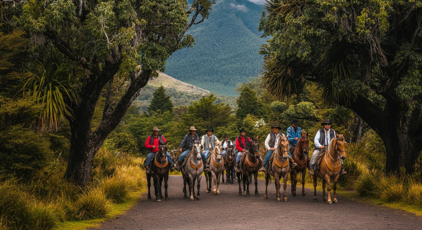 Balade à cheval à Pucón