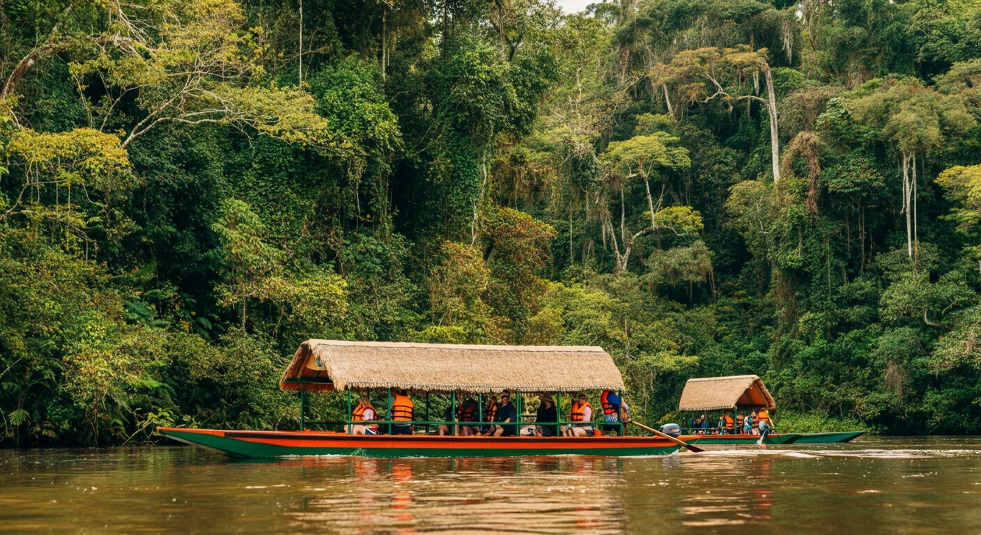 Passeio de barco em Puerto Maldonado