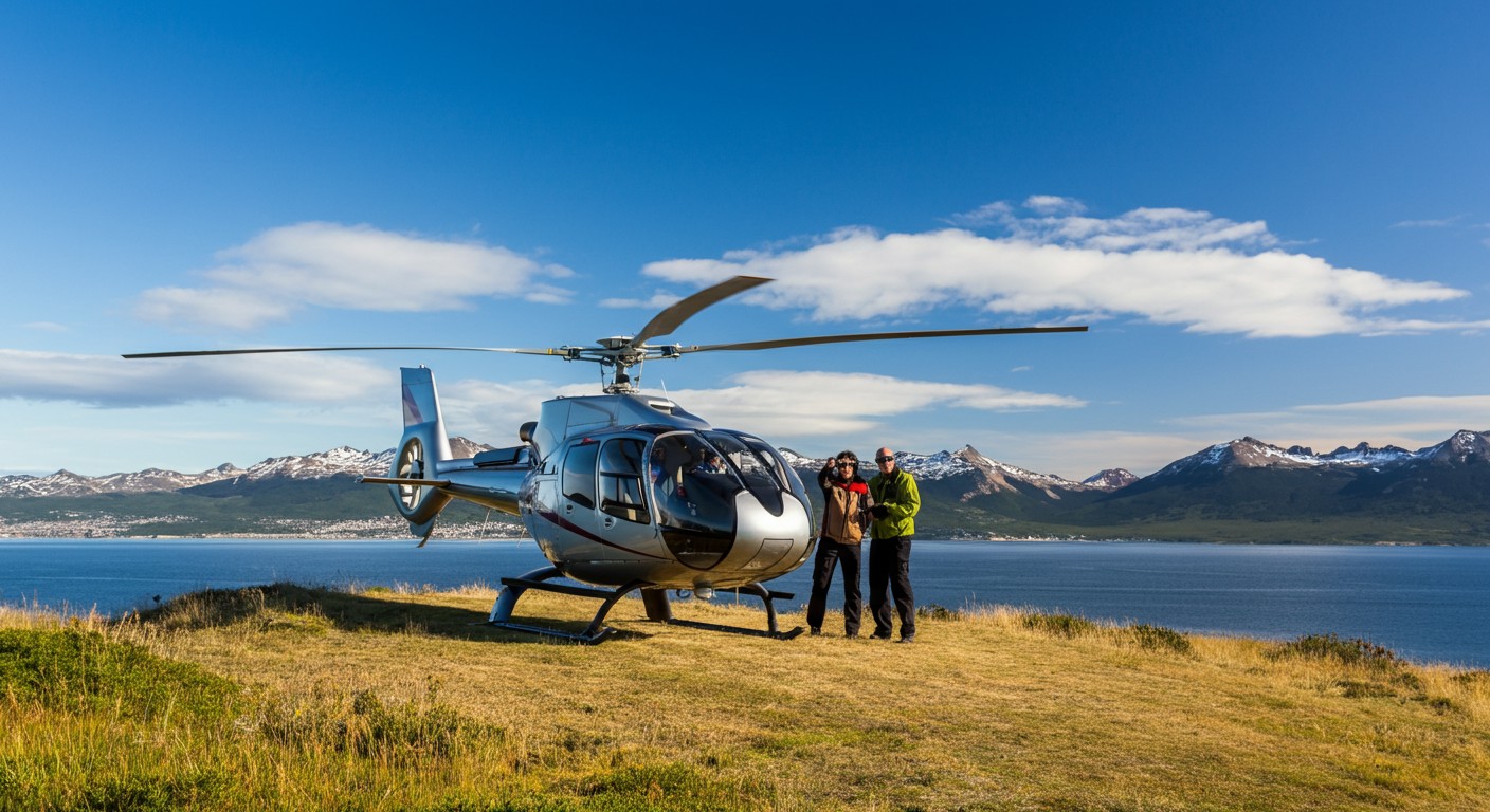 Passeio de helicóptero em Ushuaia