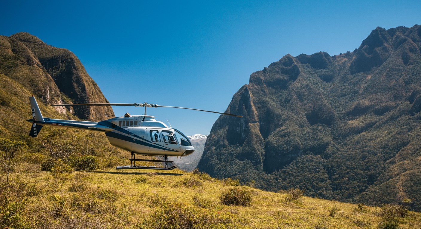 Vuelo en helicóptero en Sudamérica