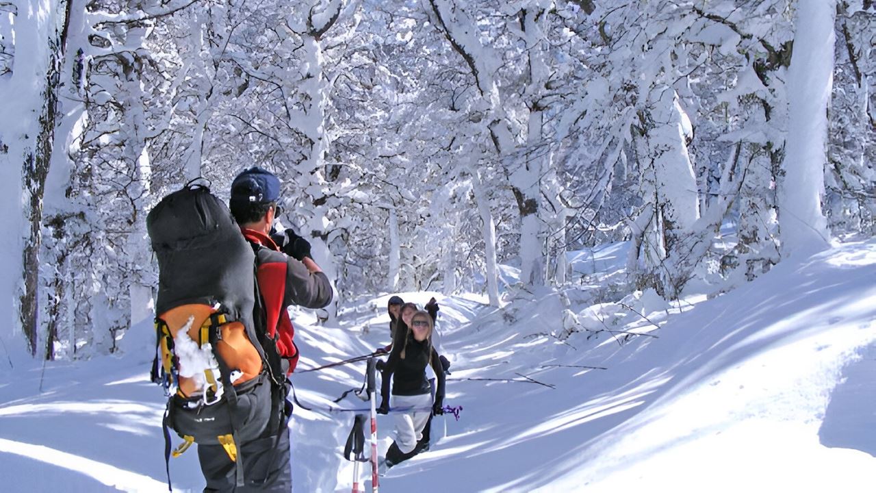 Schneeschuhwanderung Im Valle Escondido foto 2