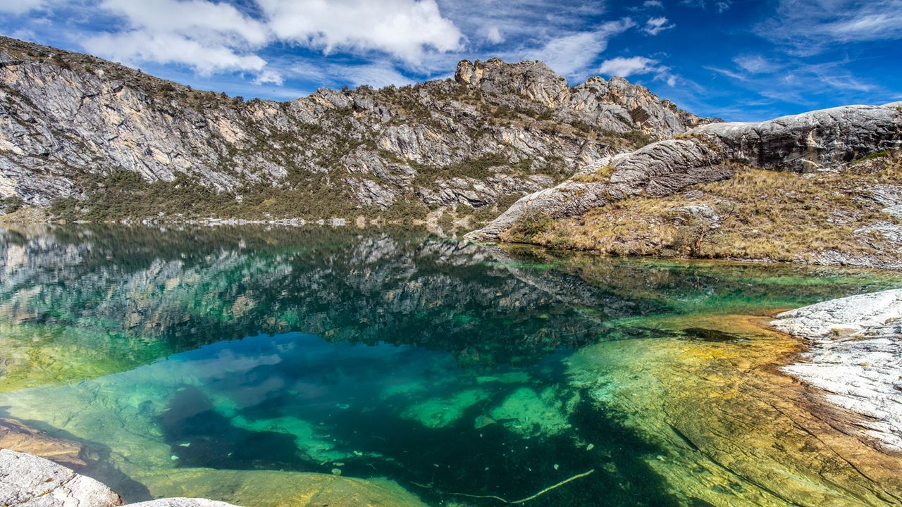 Lagoa Churup No Parque Nacional Huascaran foto 2