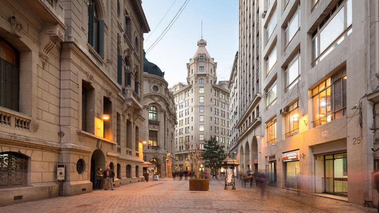 Contrasts Of Santiago: Historic Center And Santa Lucía Hill
